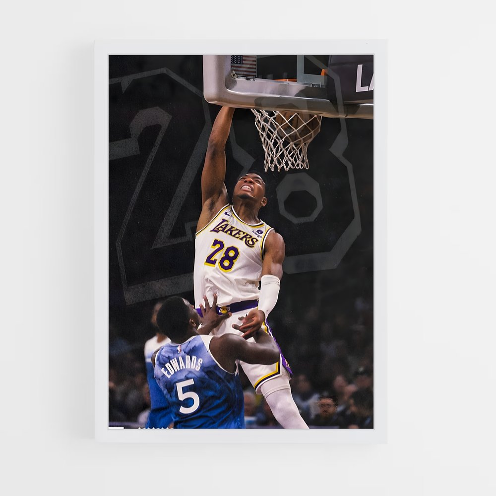 Poster Dunk de Rui – affiche Basketball (vue 3)